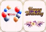 Floral Happy Birthday Greeting Card